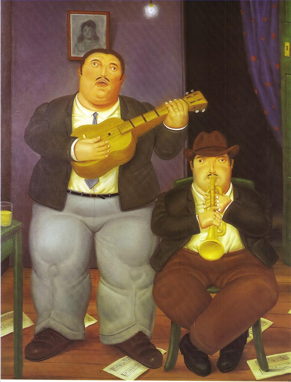 Les musiciens Fernando Botero Peintures à l'huile